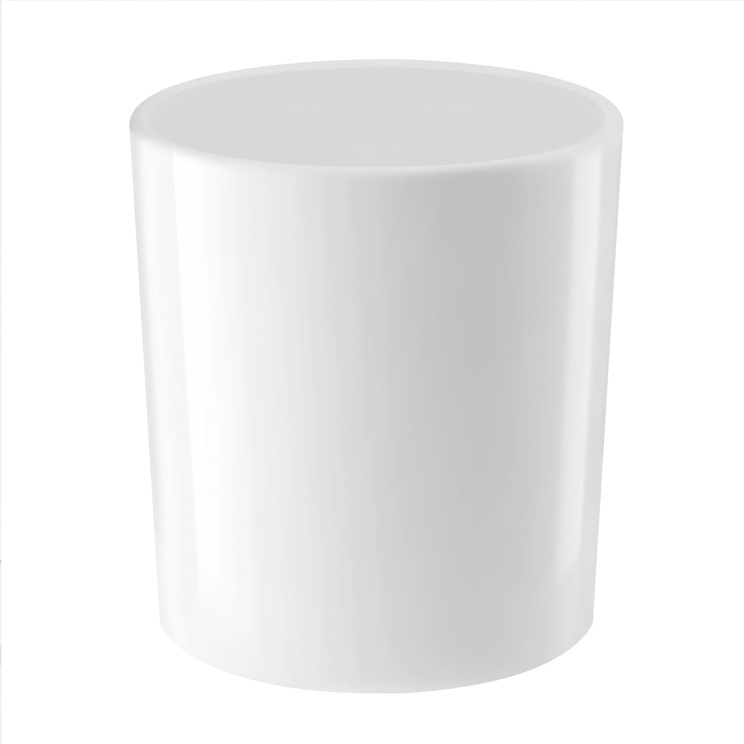 Candle Glass White Gloss 300 ml
